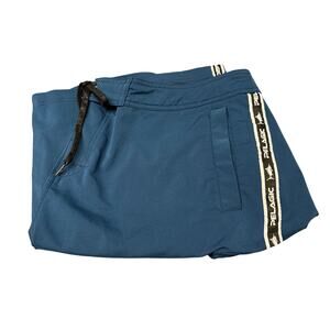 Pelagic Board Shorts Mens 40 (42x9.5 ACTUAL) Blue Blackfin Stretch Unlined